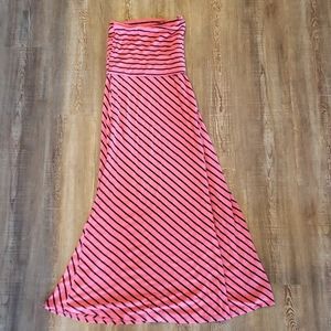 BKE Striped Convertible Maxi Skirt